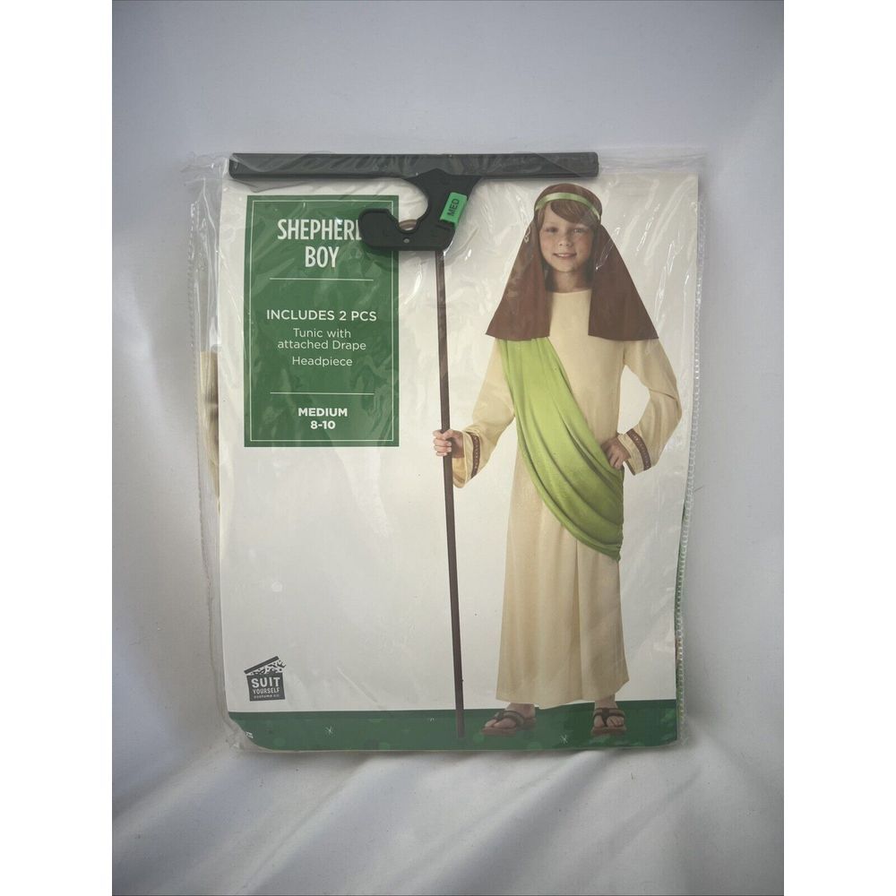Shepherd Boy Child Medium 8-10‎ 2Pc Costume Christmas Religious Play